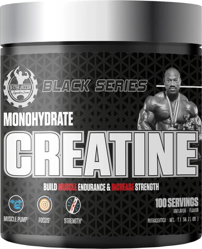 Dexter Jackson BLACK SERIES CREATINE 300Gm 100 Serving’s