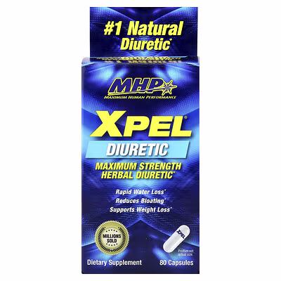 MHP XPEL Diuretic 80 Capsules