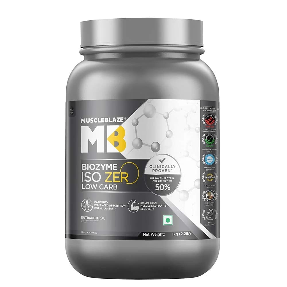 MUSCLE BLAZE BIOZYME ISO ZERO 1 KG