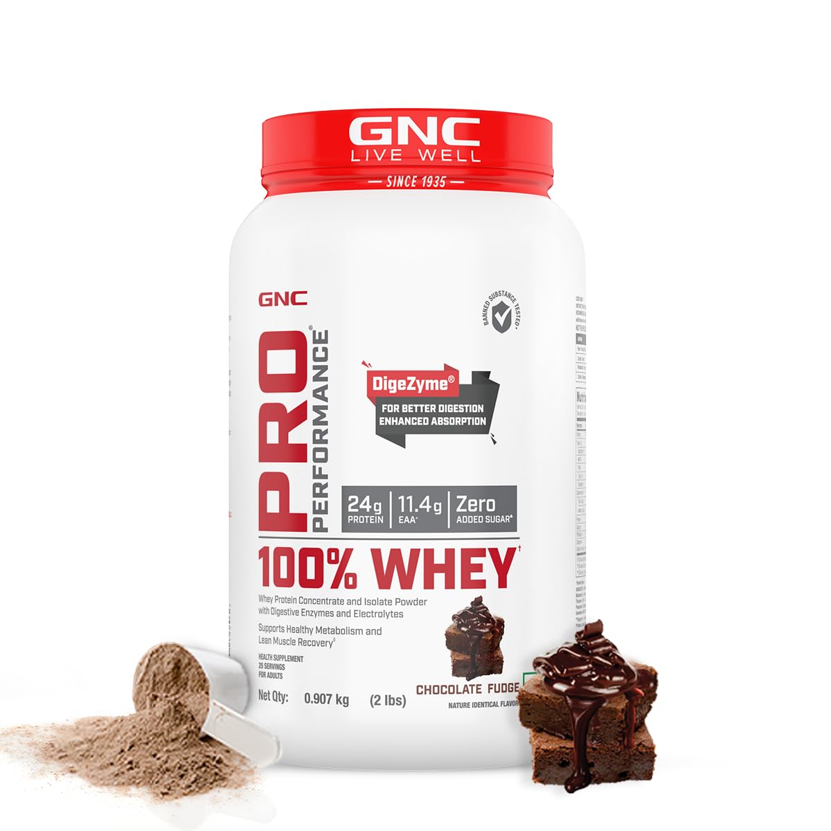 GNC Pro Performance 100% Whey Protein Powder 1Kg